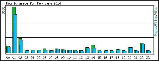 Hourly usage